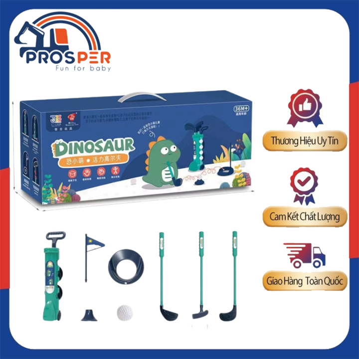 Bộ đồ chơi đánh golf mini bằng nhựa cho bé vận động trong nhà