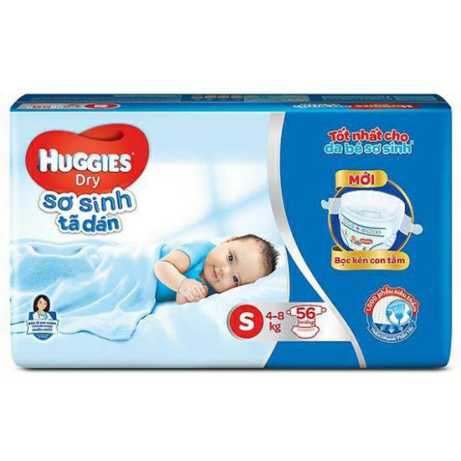 Tã dán sơ sinh Huggies S56