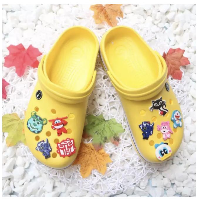 HÌNH THẬT -  DÉP SỤC CÁ SẤU SIÊU NHẸ ĐI MƯA SIZE NAM NỮ + TẶNG 4 STICKER