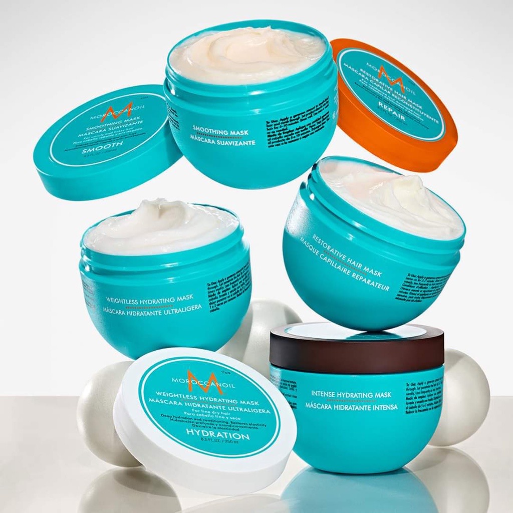 Dầu hấp ủ tóc moroccanoil | dưỡng ẩm hydrating, phục hồi repair, suôn mượt smooth | hàng chính hãng