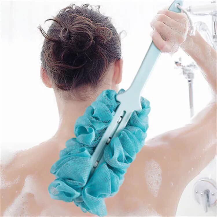 CÂY CHÀ LƯNG XUẤT NHẬT KÈM BÔNG TẮM CÁN DÀI - CÂY CỌ LƯNG TẨY TẾ BÀO CHẾT - BÔNG TẮM SIÊU MỀM - TẶNG 1 MÓC TREO SIÊU DÍNH