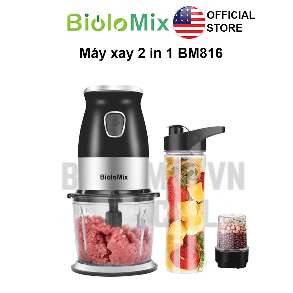 [BioloMix Brand] Máy xay thực phẩm đa năng model BM816 công suất 500W