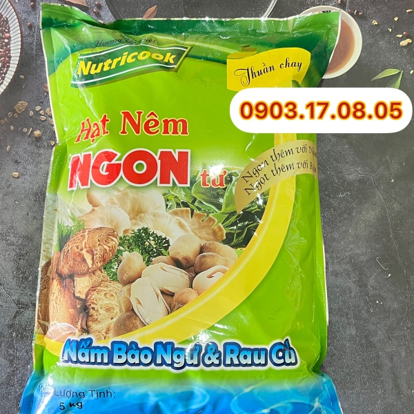 Hạt nêm chay từ nấm bào ngư và rau củ nutricook