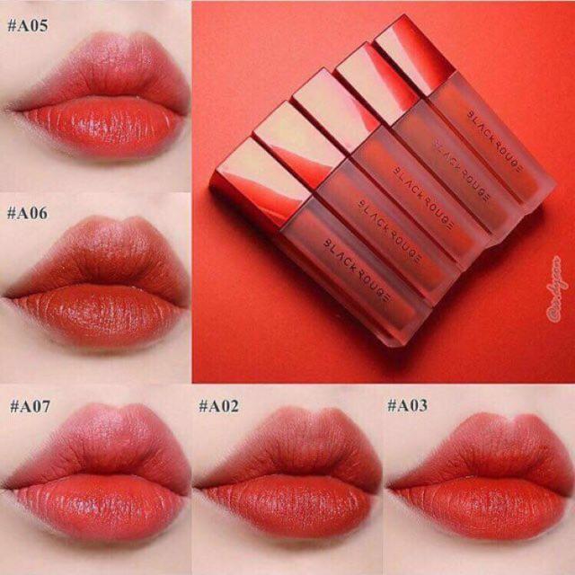 [HCM]Son kem  lì Black Rouge Air Fit Velvet Tint ( màu A01 A03A05A06A07)