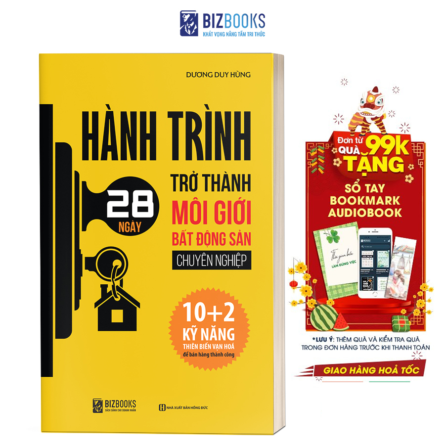Bizbooks - Sách - Hành Trình 28 Ngày Trở Thành Môi Giới Bất Động Sản Chuyên Nghiệp