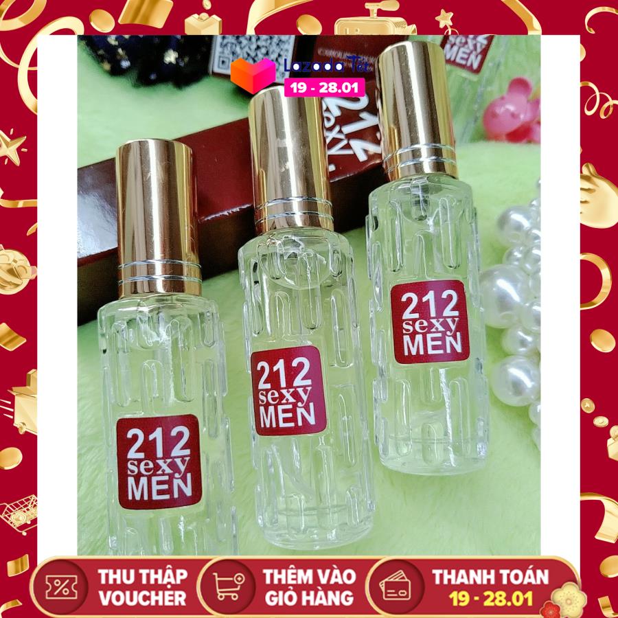 3 chai tinh dầu nước hoa nam 212 sexy 20ml lưu 1-2 ngày