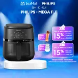 Nồi Chiên Không Dầu cảm ứng Philips NA220/00 - 13trong1 |4.2L|RapidAir Chín đều không lật trở- BH 2 năm - Hàng Phân Phối Chính Hãng