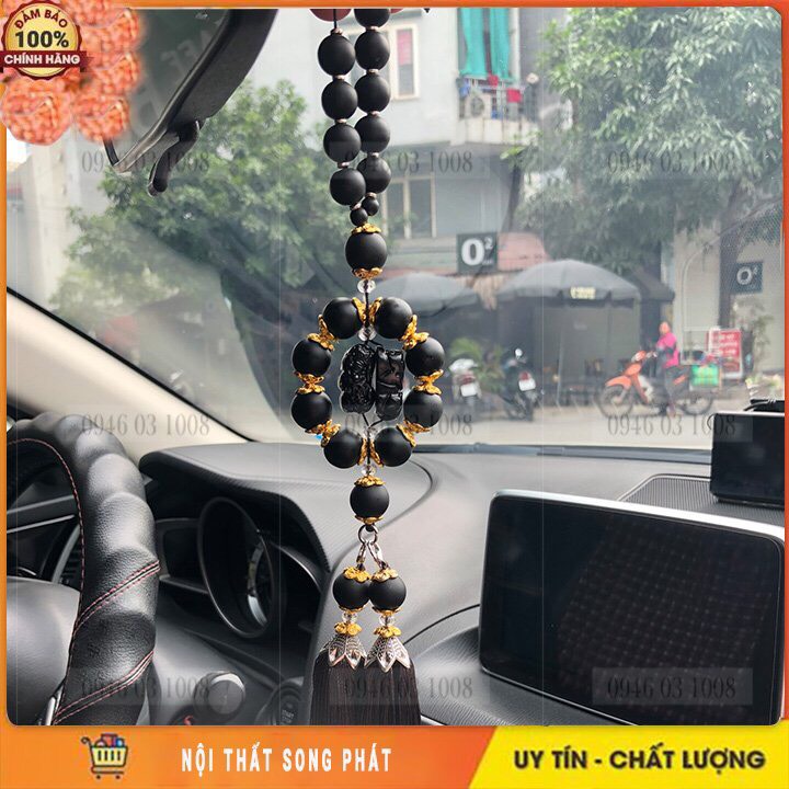 Khánh đá tỳ hưu treo xe ô tô - Dây treo xe ô tô phong thủy mang lại may mắn