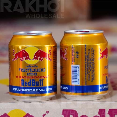 [HCM]02 Lon x 250ml Nước tăng lực Bò húc Red Bull Thái Lan - Nước tăng Red Bull Thái Lan Real