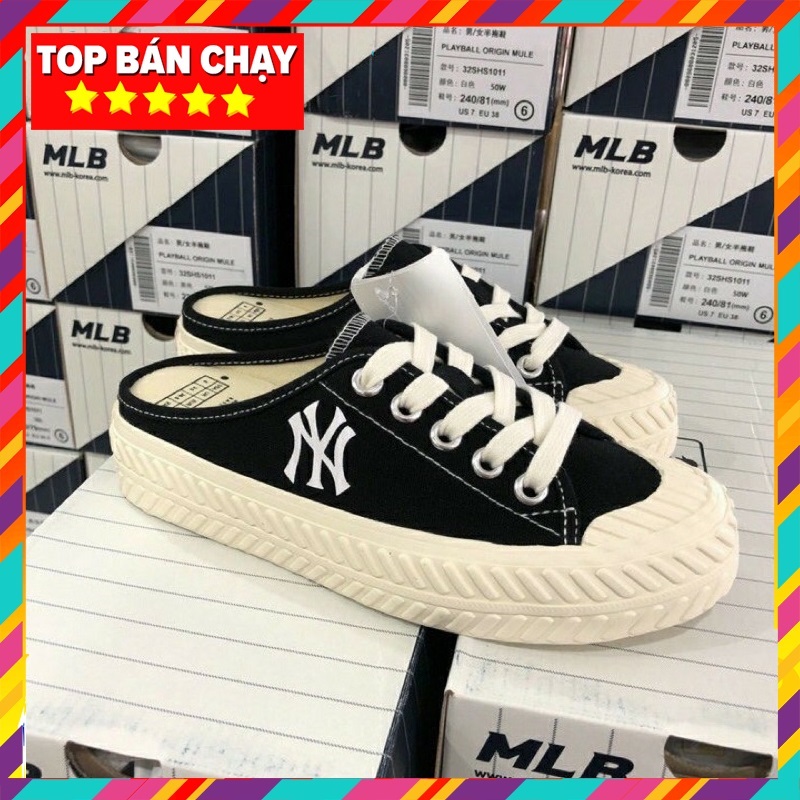 Dép sục Ny nữ cao cấp 💝FREESHIP💝 Giày Sneaker thể thao đạp gót đủ màu Full Box