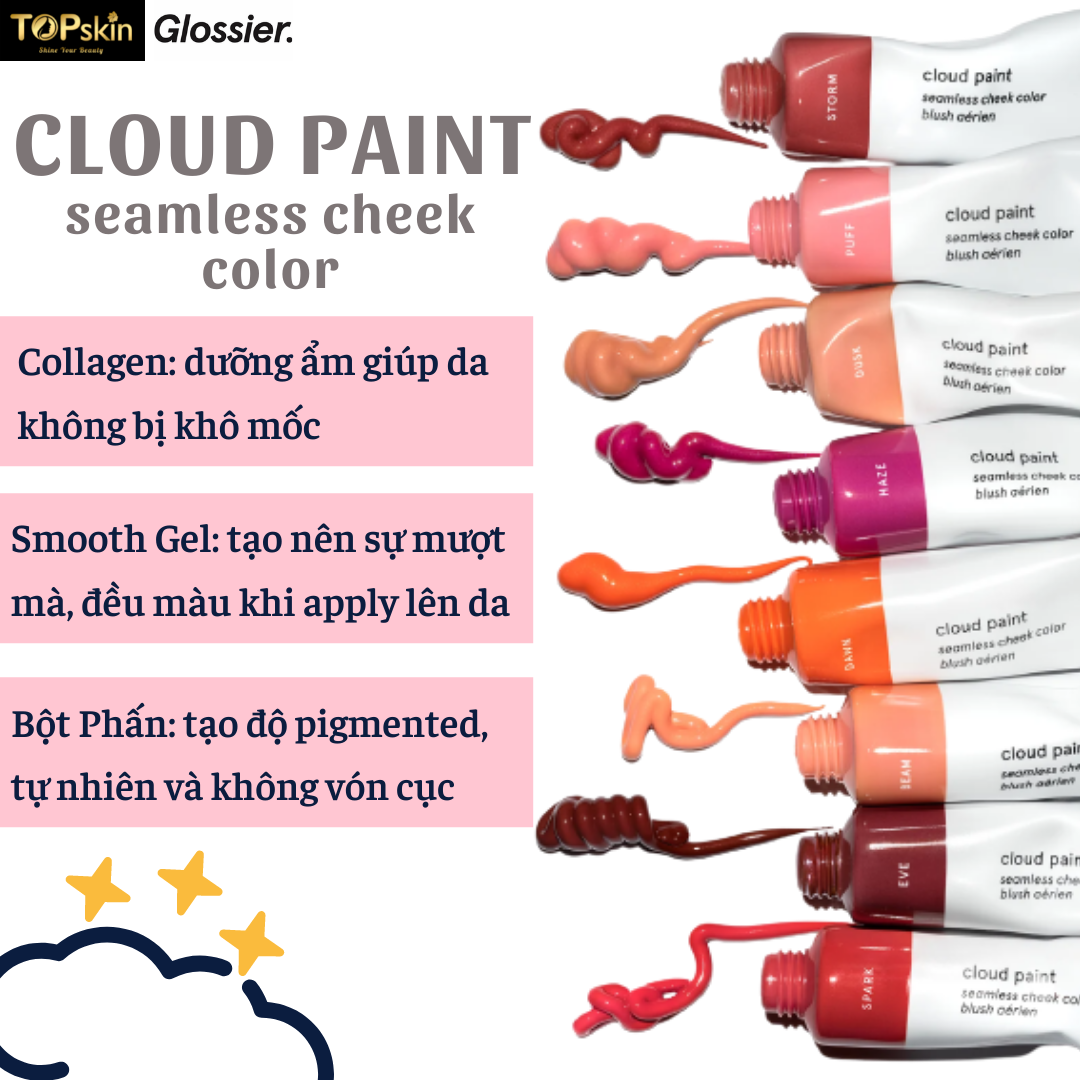 Má Hồng Dạng Kem Glossier Cloud Paint