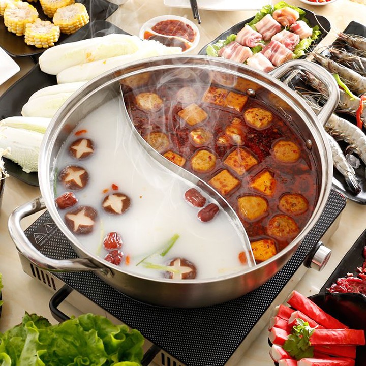 NỒI LẨU 2 NGĂN INOX ĐUN ĐƯỢC BẾP TỪ Nồi lẩu điện 2 ngăn Nồi lẩu điện 2 ngăn Nồi Nấu Lẩu 2 Ngăn Hàng Xịn, Giá Giảm 50% Nồi lẩu 2 ngăn tiện lợi