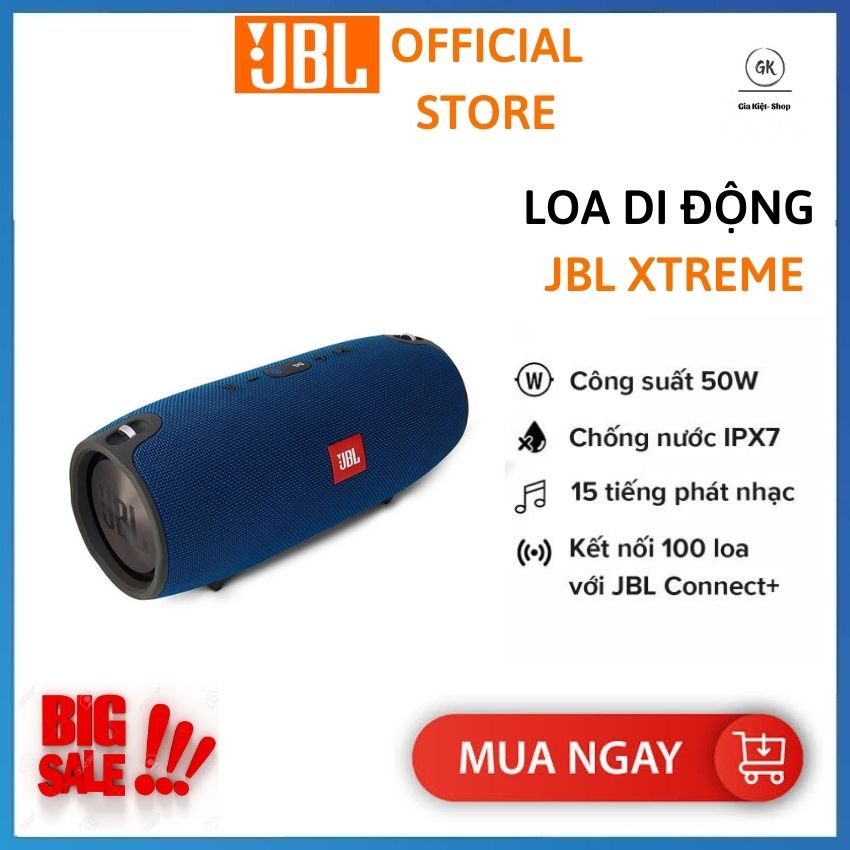 [ SẢ KHO BÁN LỖ ] Loa Bluetooth mini JBL Xtreme Kích Thước Cực Lớn 28x14x14cm- Công Suất Lớn 50W, Chống Nước, Thời Gian Nghe Nhạc 15 Tiếng, Kết Nối Bluetooth 4.2 Cực Nhanh Cực Xa. Bảo Hành 12 Tháng Toàn Quốc.