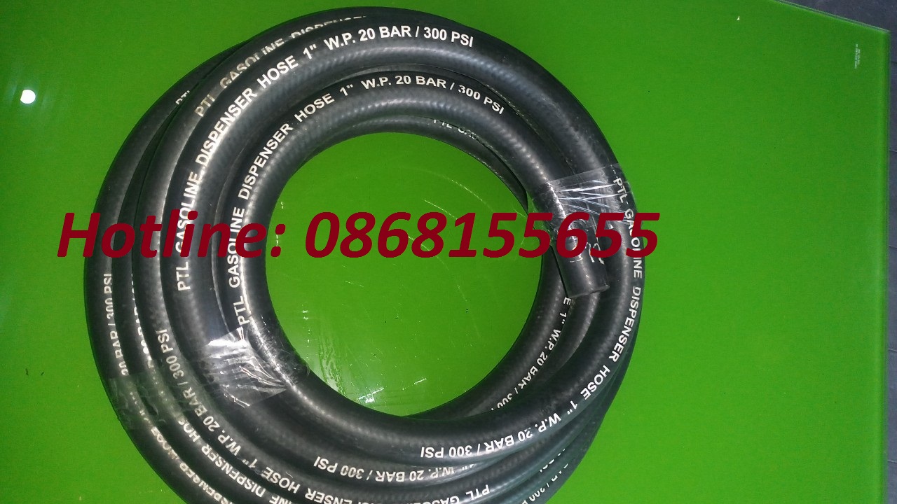 Ống dây xăng dầu phi 34 lắp trong trụ bơm xăng dầu dài 10m