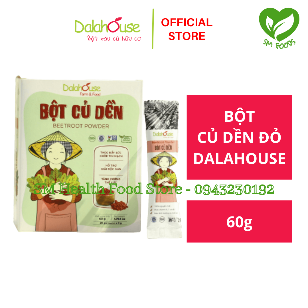 Bột Củ Dền Nguyên Chất Sấy Lạnh Dalahouse 60g