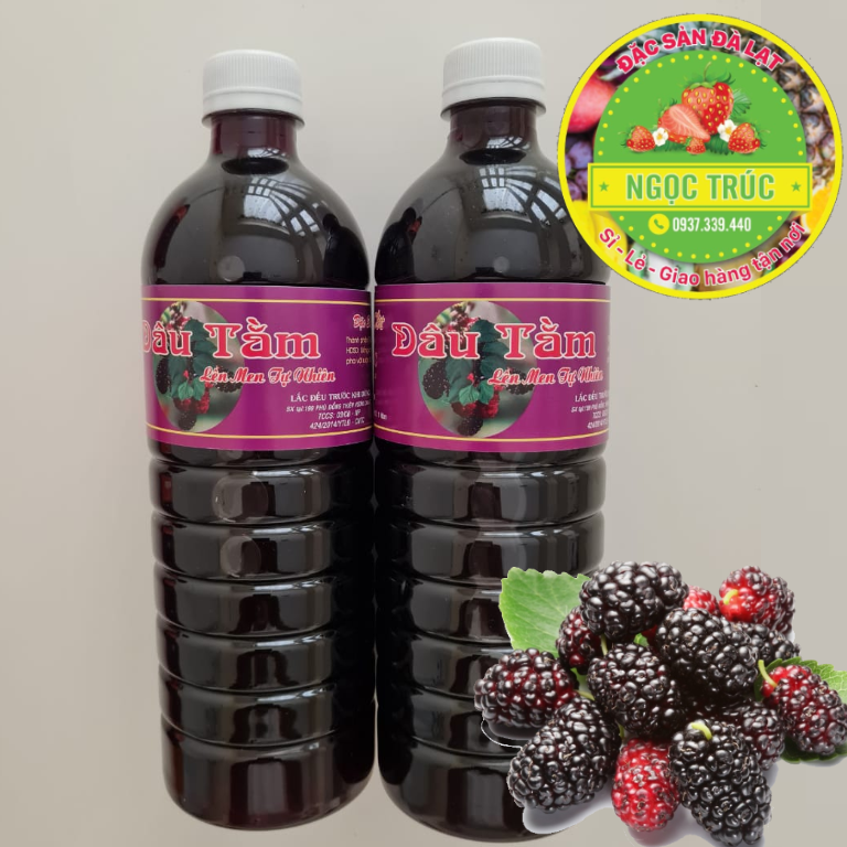 Combo 2 chai nước cốt dâu tằm lên men tự nhiên- đặc sản đà lạt