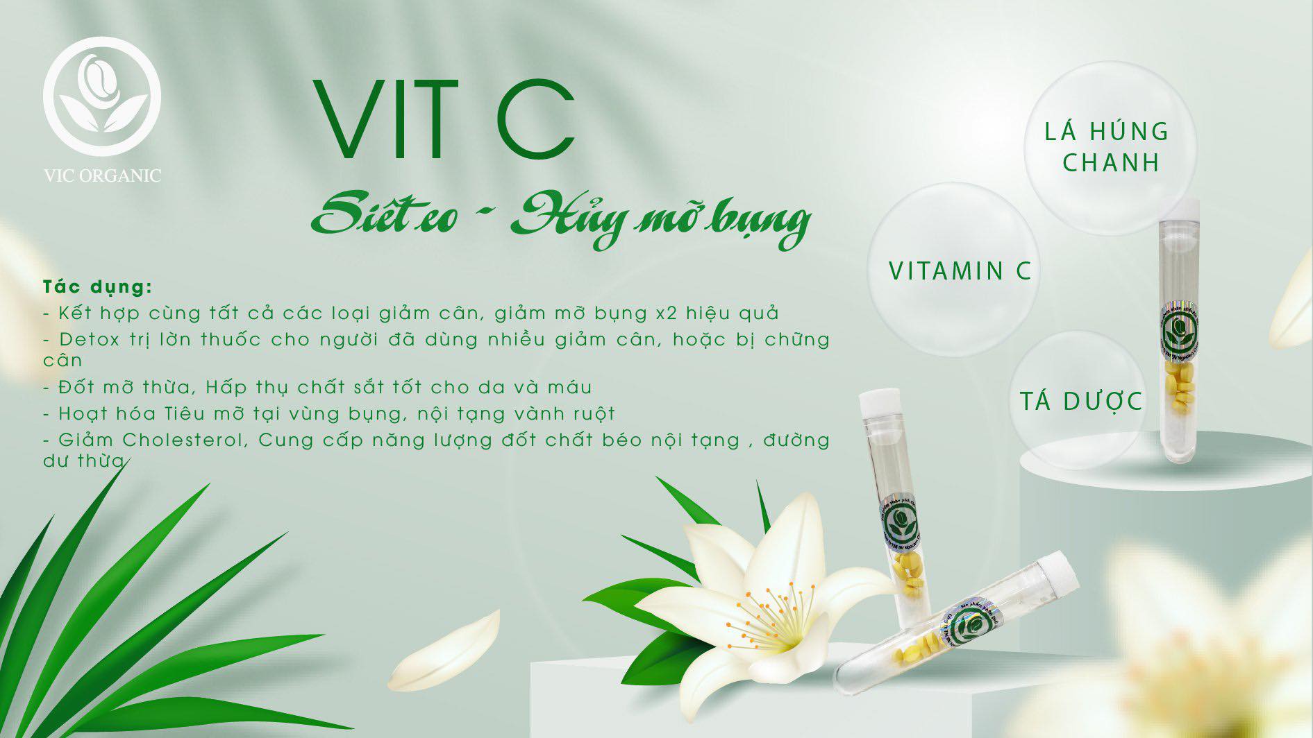 [HCM]Vit C Siết Eo - Hủy Mỡ
