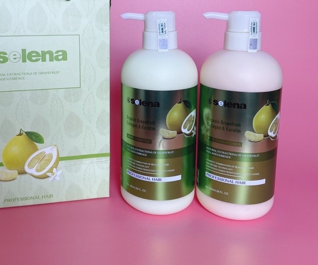 DẦU GỘI - DẦU XẢ BƯỞI SELENA NHẬP KHẨU 800ML