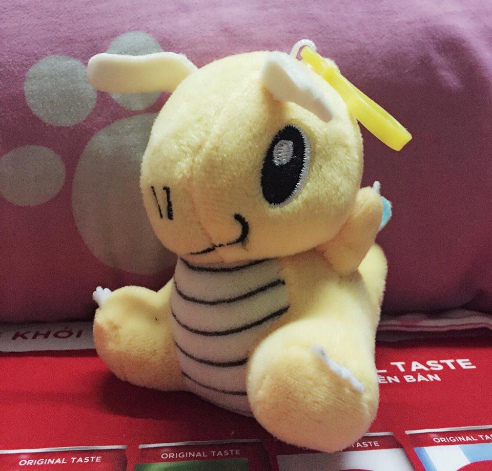 Móc khóa gấu bông rồng vàng dragonite pokemon