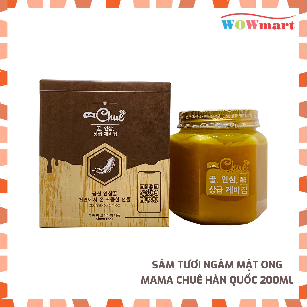 Sâm tươi ngâm mật ong mama chuê hàn quốc 200ml - hàn quốc