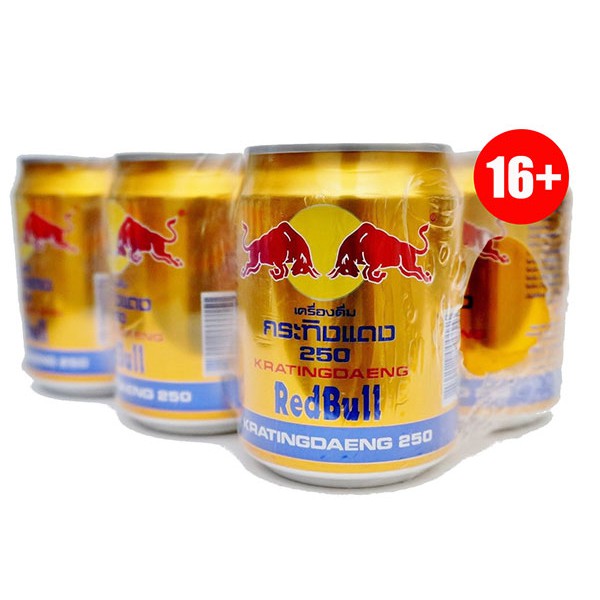 Combo 6 lon bò húc Thái Redbull