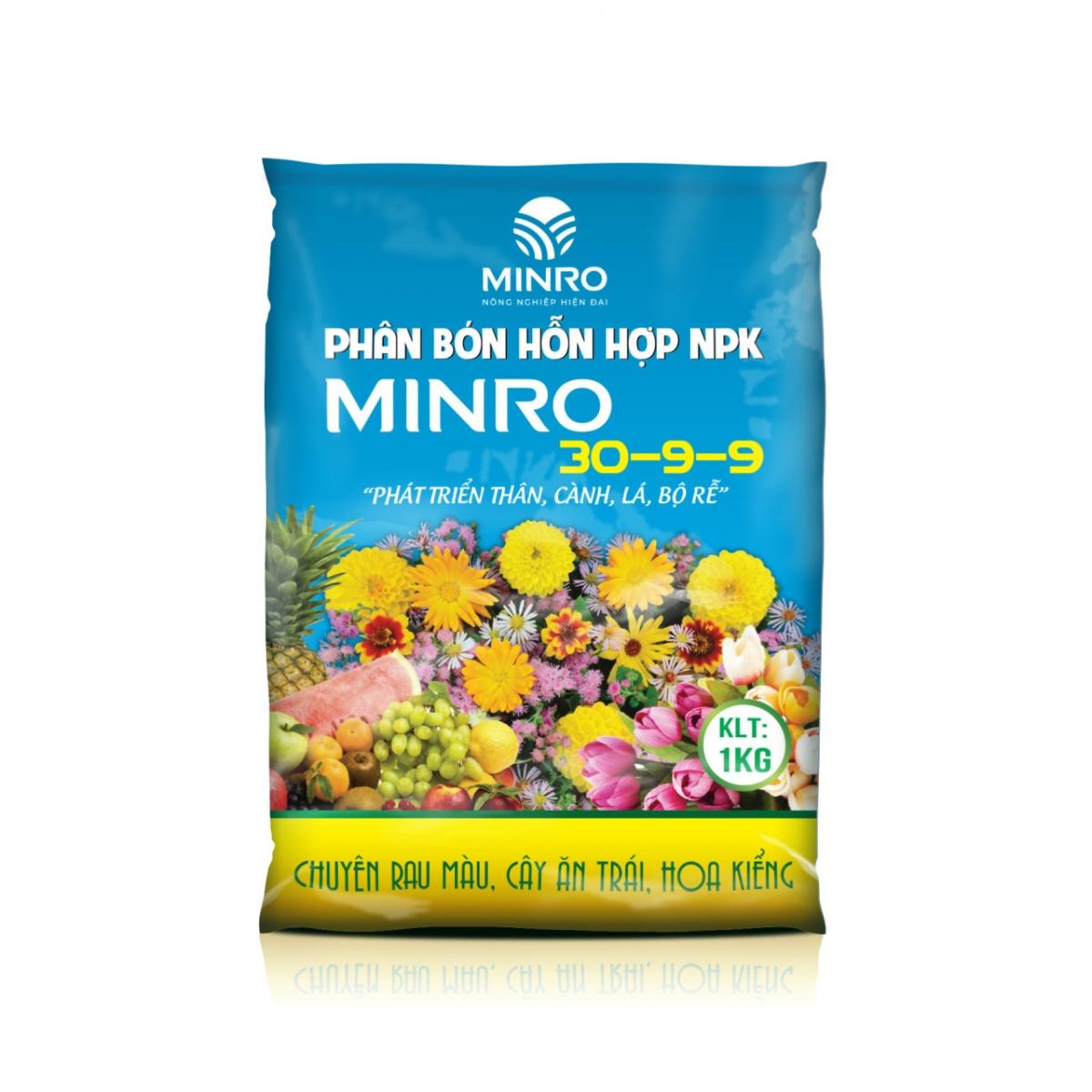 Phân bón hỗn hợp npk 30-9-9 + te 1kg