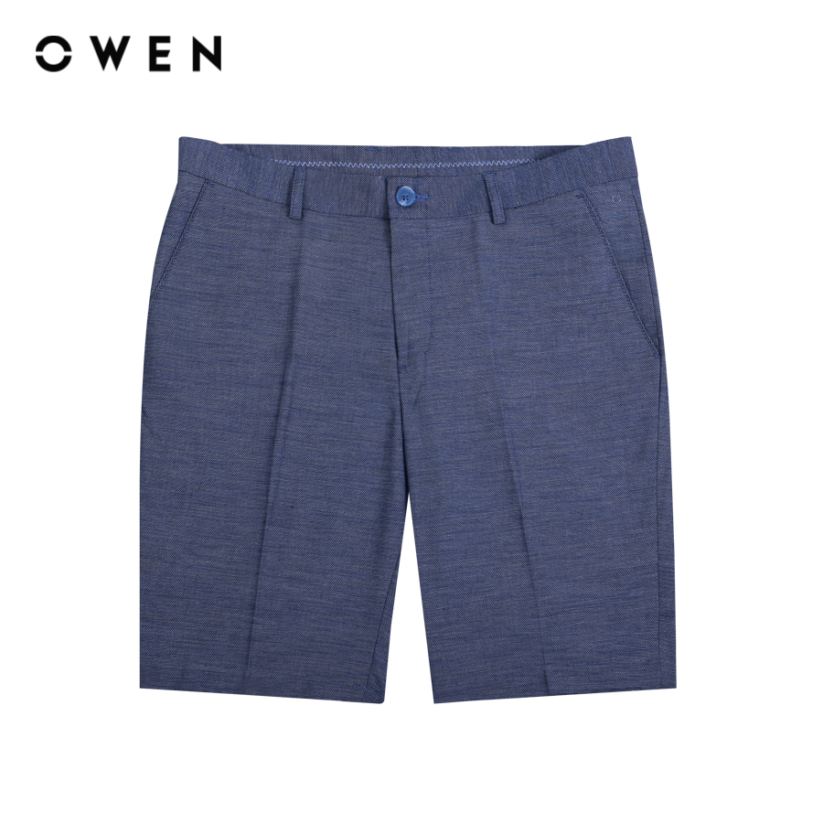 OWEN - Quần short Trendy SW231235 màu Navy chất liệu Polyester-Rayon