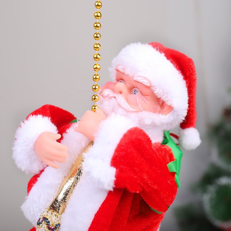 Ông già noel leo dây , ông già noel nhảy dù có nhạc và phát sáng