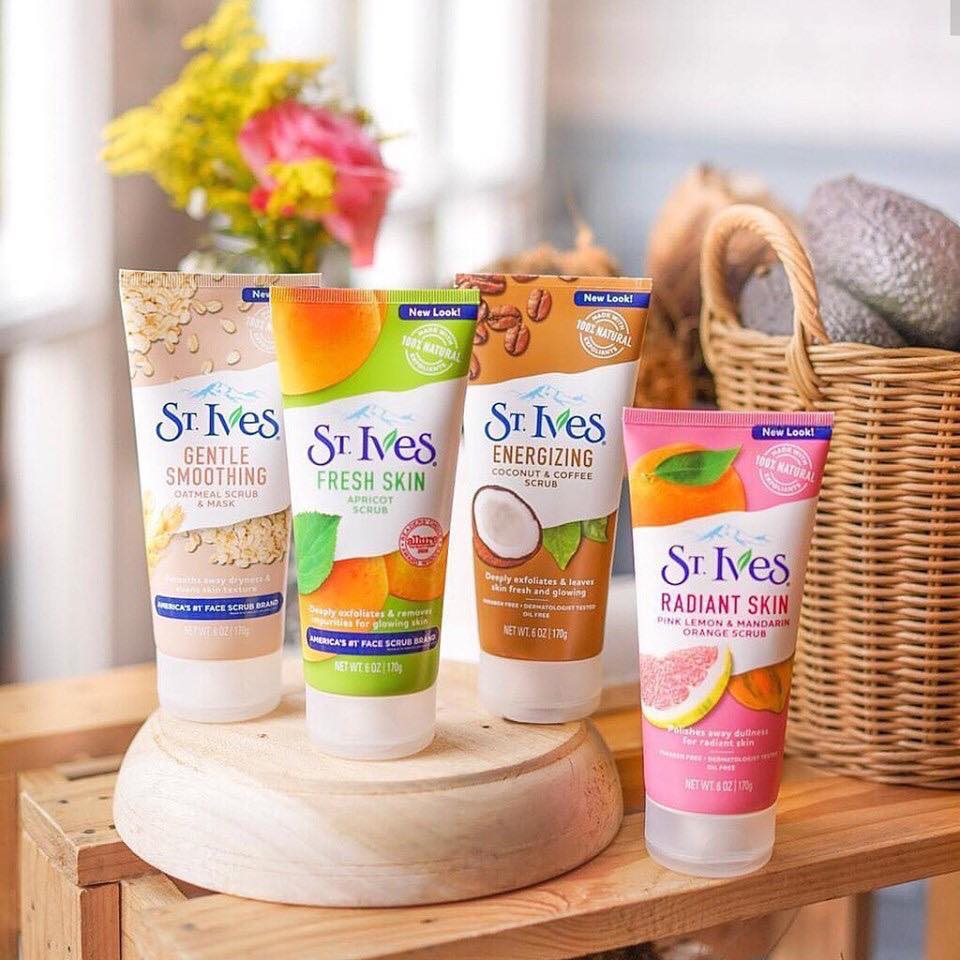 sữa rửa mặt tẩy da chết st.lves