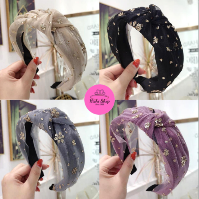 [Mẫu Hot Hit] Bờm Tóc Xược Tóc Băng Đô Đính Đá Sang Chảnh, Xước Tóc Đính Đá Turban Hàn Quốc Mẫu Mới Nhất 2021