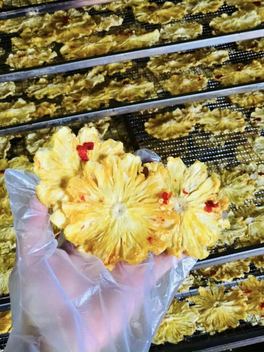 500g thơm mật sấy ngọt tự nhiên tẩm muối ớt cay cay nhẹ