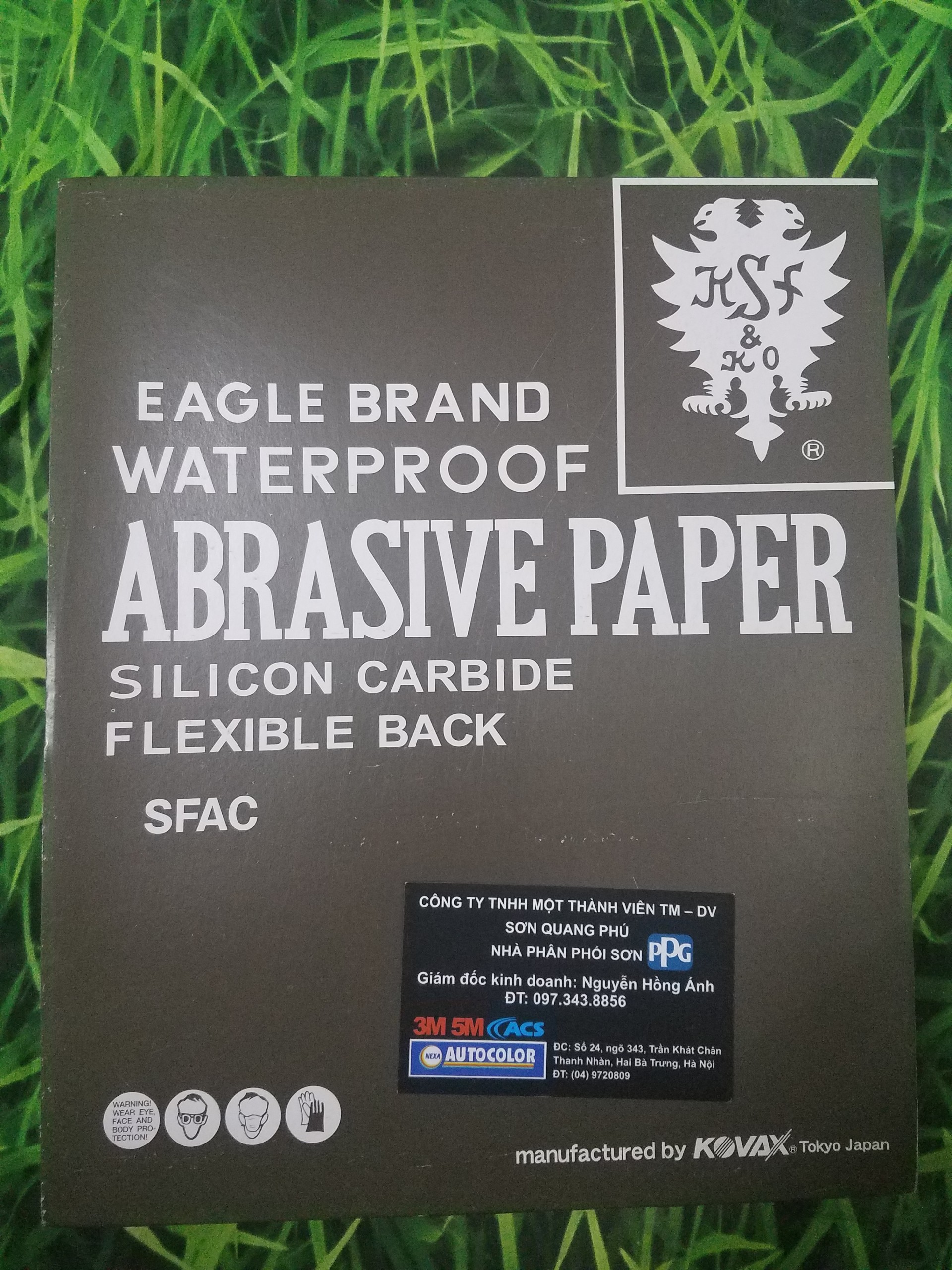5 tờ Giấy Nhám Kovax Nhật P240 Kích thước 23x28mm ( Sơn oto xe máy ), nhám nước nhật đen SONQUANGPHU422