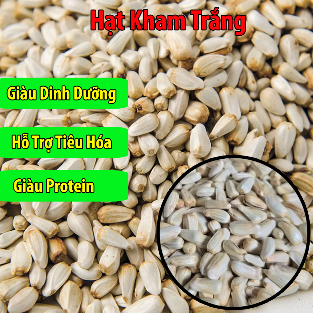 500g hạt kham trắng béo ngậy cho vẹt-chim-gà
