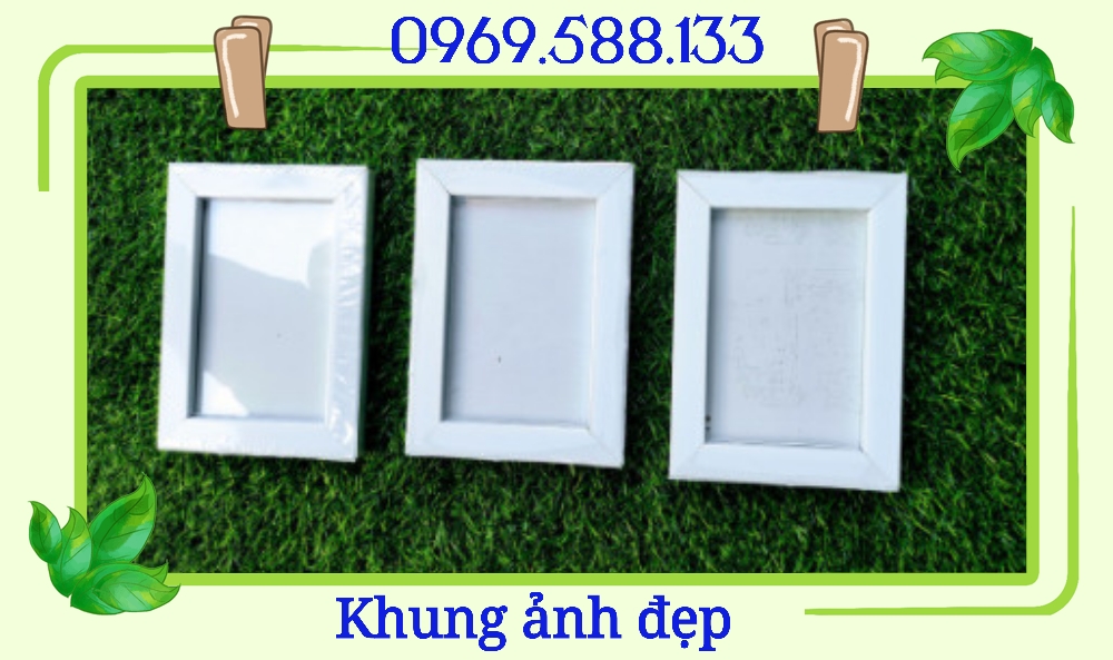 Combo 3 chiếc Khung ảnh để bàn kích thước 10x15 kèm chân để bàn