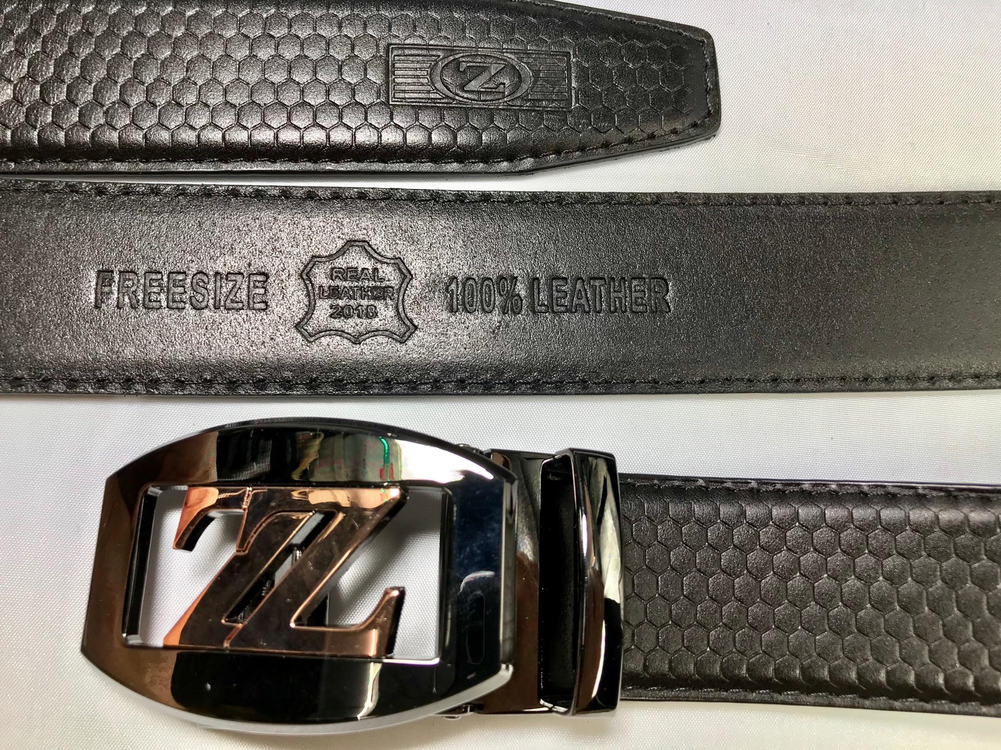 Thắt lưng da nam, dây nịt da nam. Kiểu đầu khóa kéo rút / tăng đơ. Bảng dây 3,5cm. Dây da bò thật. Có size 28 - 36