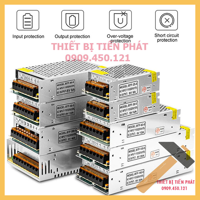Nguồn tổ ong tổng 12v 10a, 12v 15a, 12v 20a, 12v 30a supply đa năng phù hợp với camera và đèn led quảng cáo