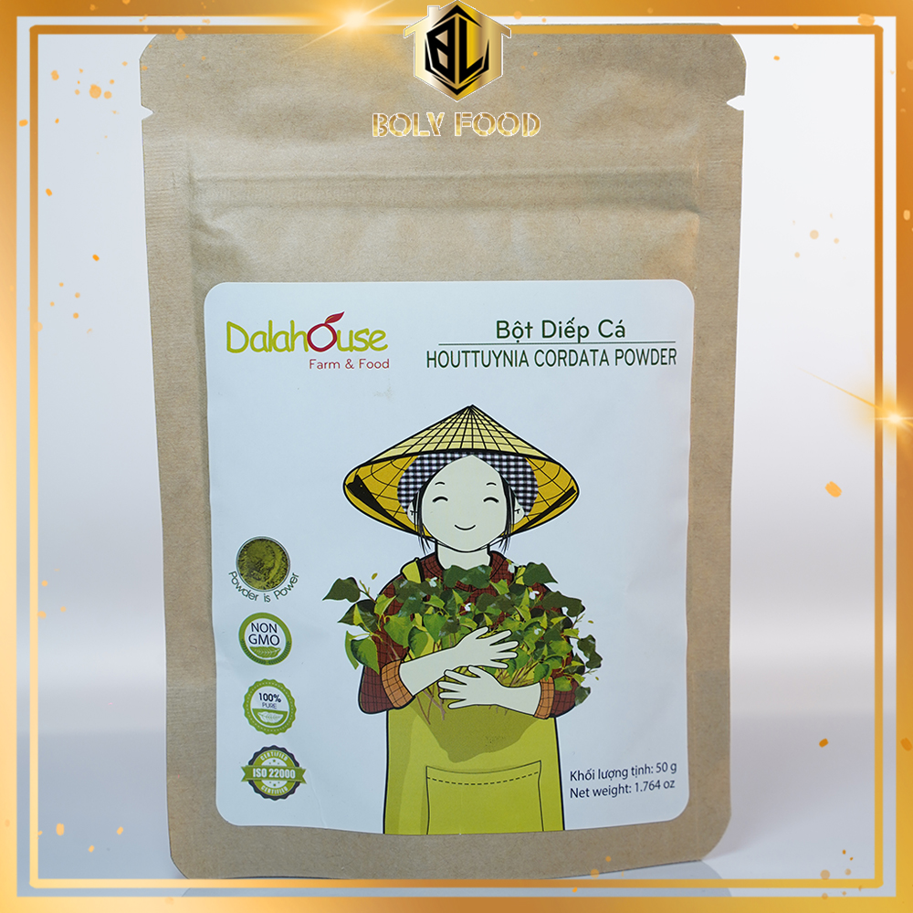 Bột rau diếp cá Dalahouse nguyên chất 50gr - Bolyfood