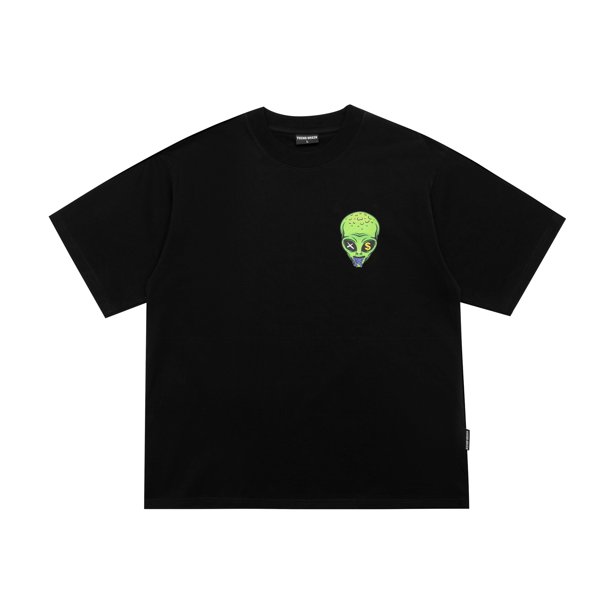 Áo thun young green ufo alien phom b
