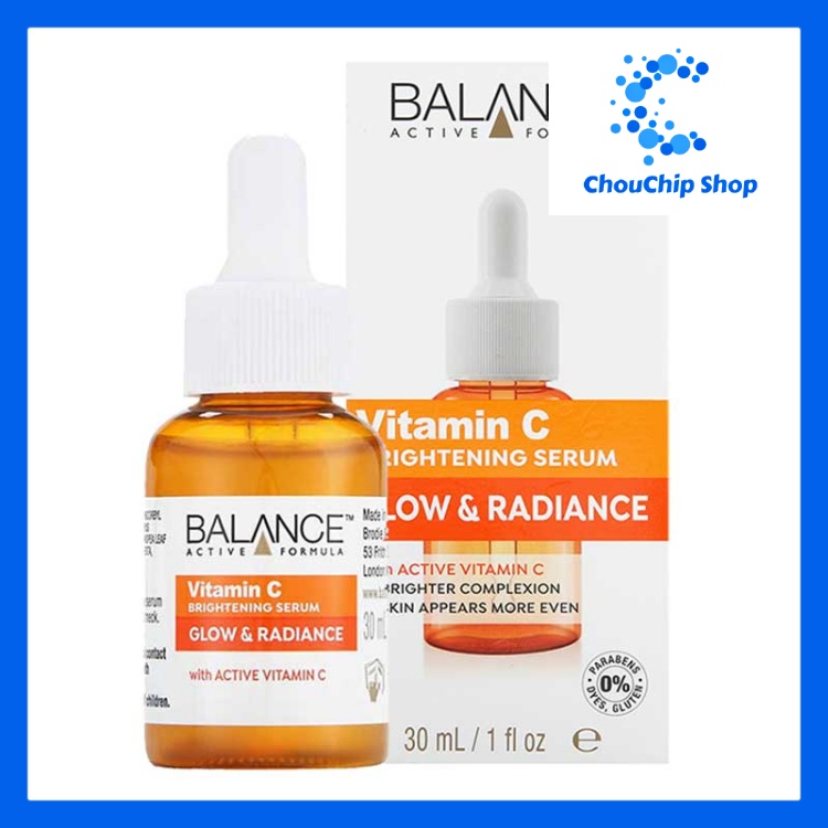 [HCM]Tinh chất dưỡng trắng da chống lão hóa Balance Vitamin C Brightening Serum 30ml