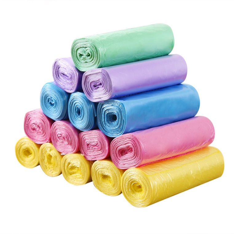 Combo 5 Cuộn Túi Đựng Rác Kỹ Thuật 45x50cm - 15 Túi/Cuộn Túi Rác Sinh Học Tự Hủy Thân Thiện Môi Trường