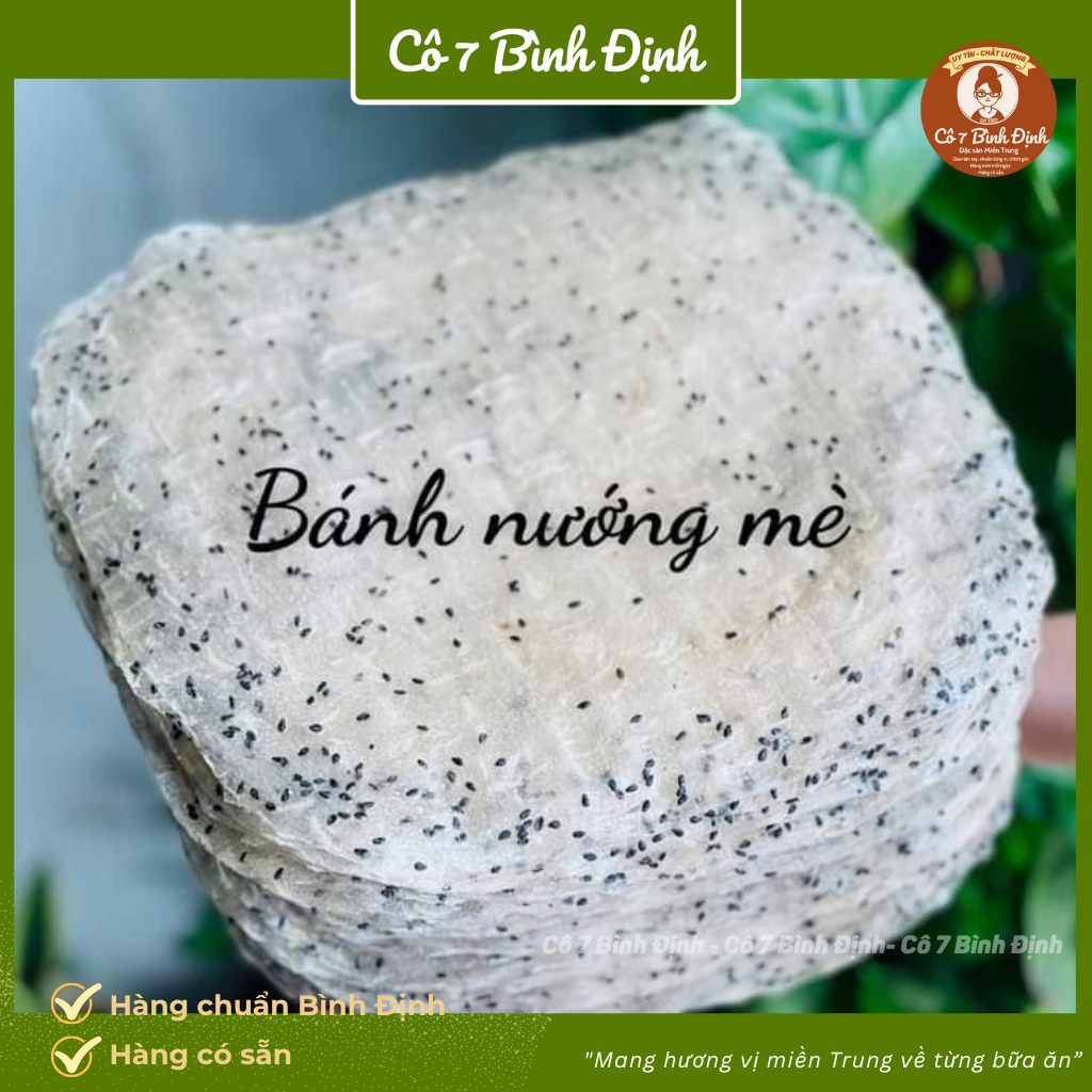 Bánh tráng gạo mè sống Bình Định - Đặc sản Tam Quan