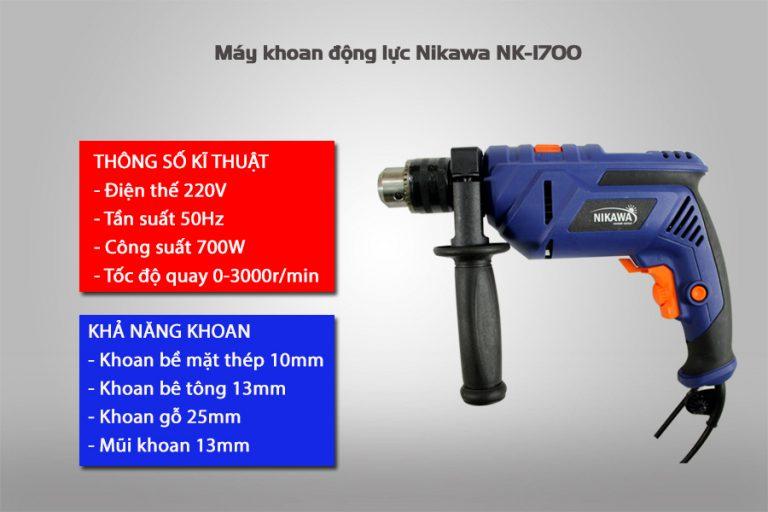 Khoan động lực nikawa nk-i700