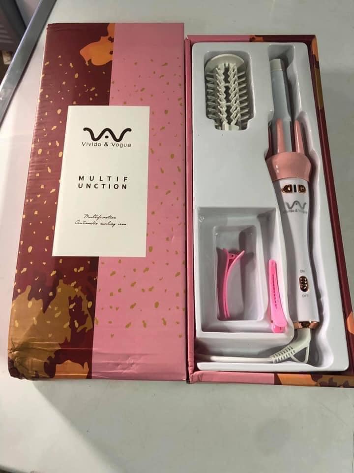 {MẪU MỚI NHẤT} MÁY LÀM TÓC UỐN XOĂN XOAY TỰ ĐỘNG 360 VIVID & VOGUE HÀN QUỐC VỪA XOĂN VỪA UỐN CỤP (Hàng chuẩn loại 1)