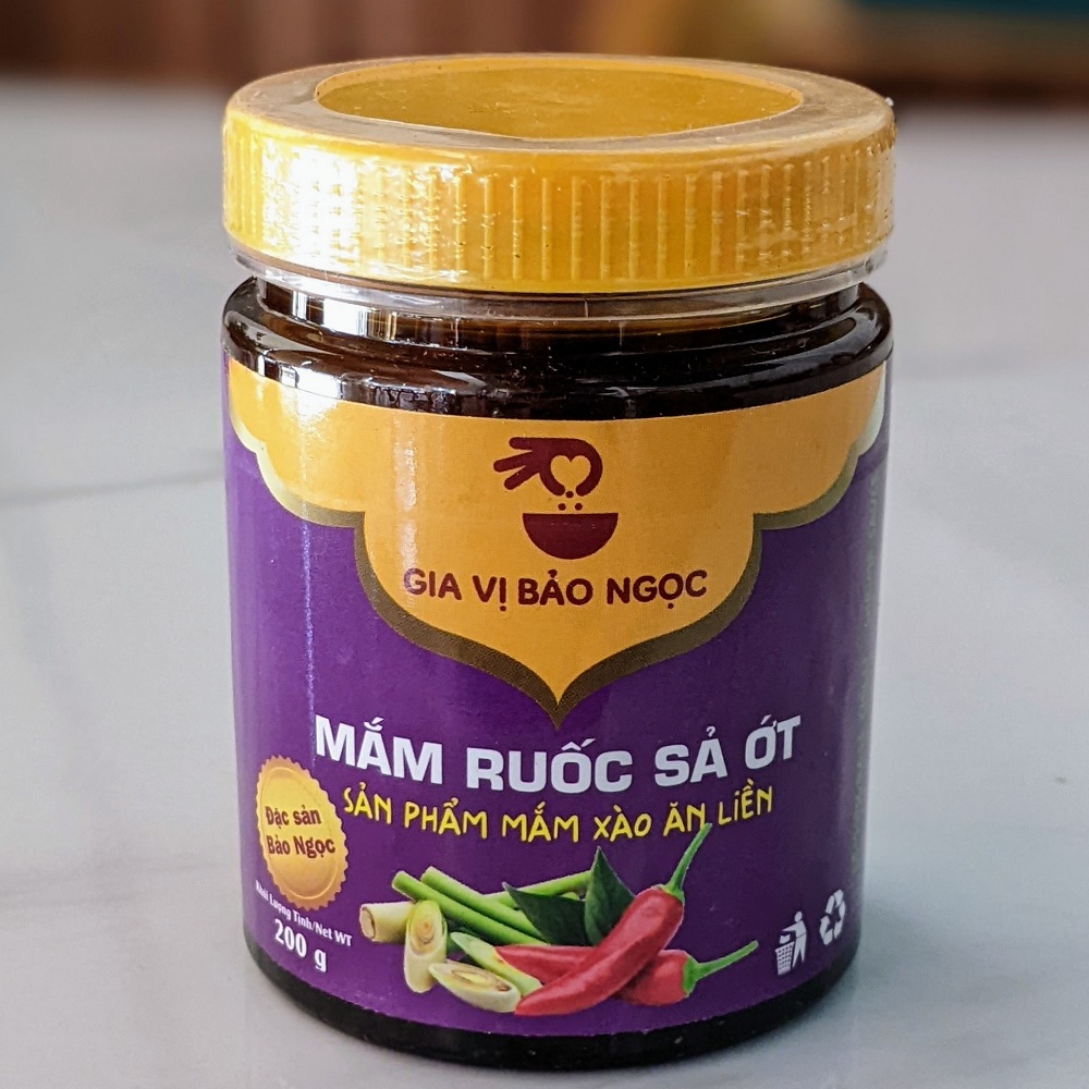 [ĐẶC SẢN MIỀN TRUNG] Mắm ruốc xả ớt thương hiệu Bảo Ngọc hủ 200Gram - HSD 12 tháng