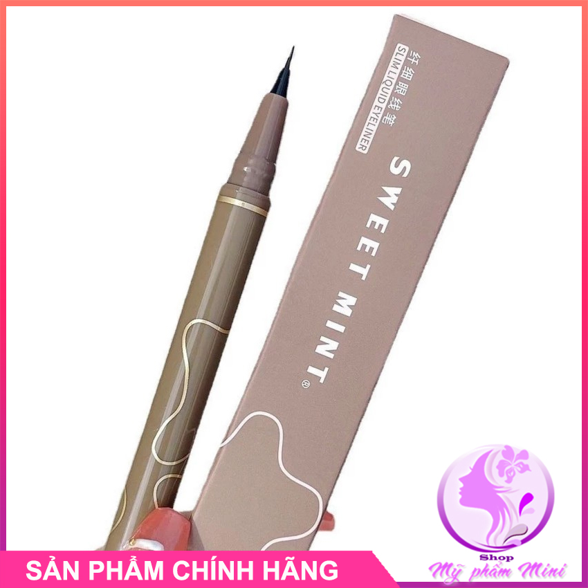 Kẻ mắt, bút kẻ mắt, eyeliner, kẻ mắt nước, kẻ mắt nước nét siêu mảnh sweet mint 4 màu tự nhiên không lem không trôi - swe01