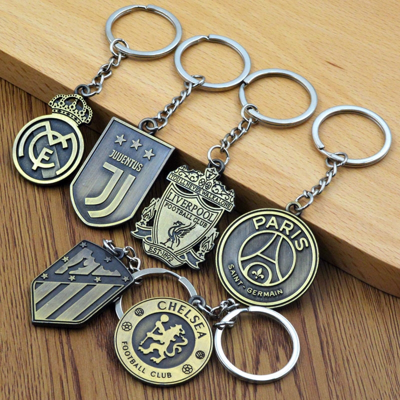 Móc Treo Chìa Khóa Bóng Đá CLB Nổi Tiếng Arsenal Barcelona Chelsea Juventus Liverpool Man City MU Paris SG Real Madrid