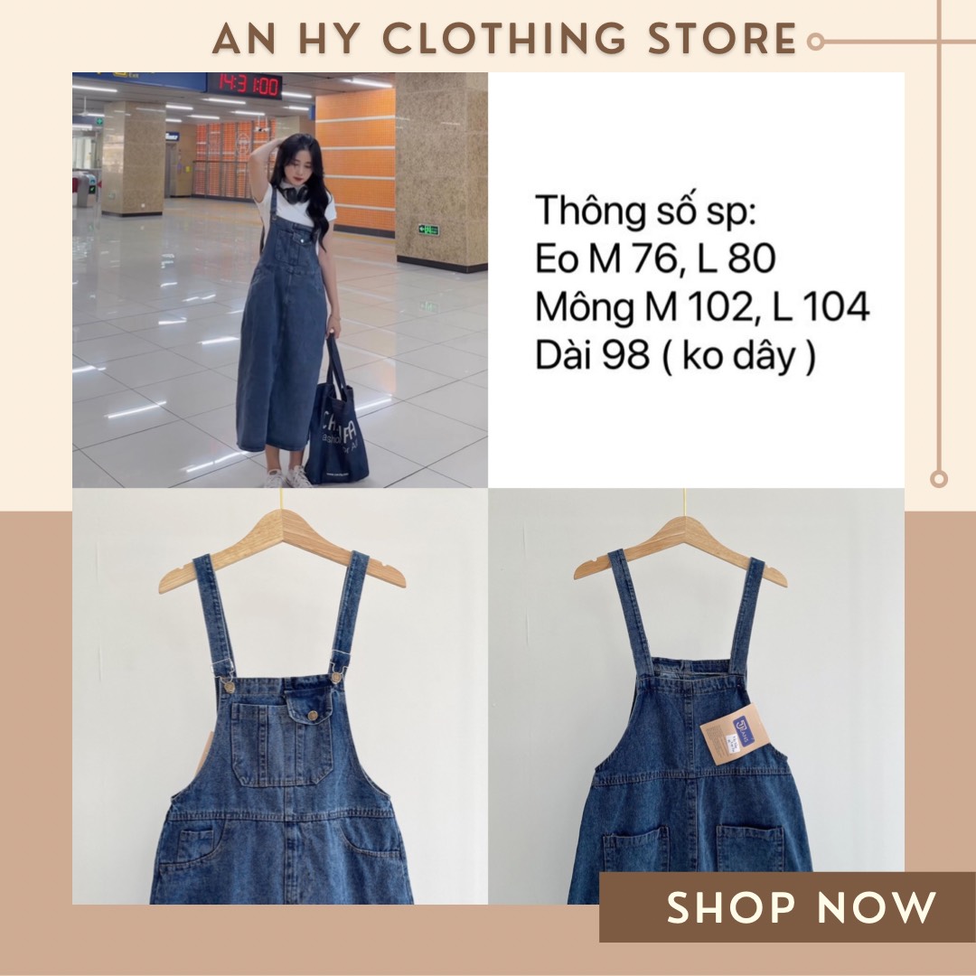 🌱 new in - Yếm jean túi hộp 🥑