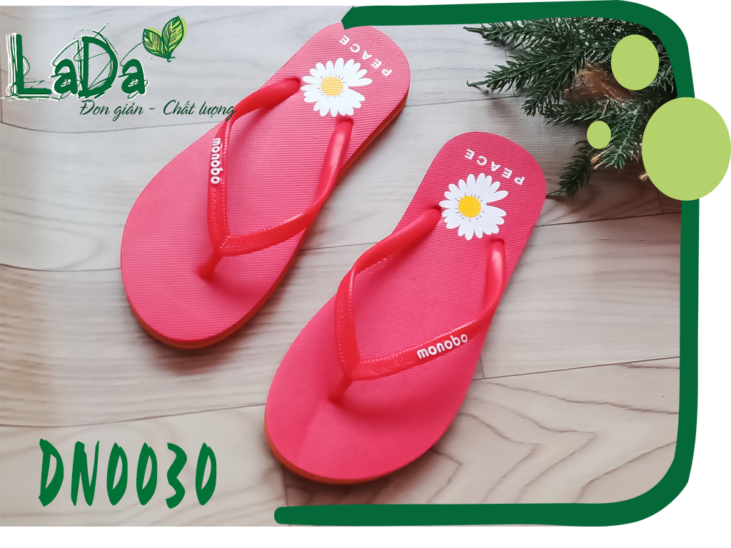 [HCM]Dép Lào Họa Tiết Hoa Cúc Trắng Nhiều Màu Đơn Giản [Dn0030]