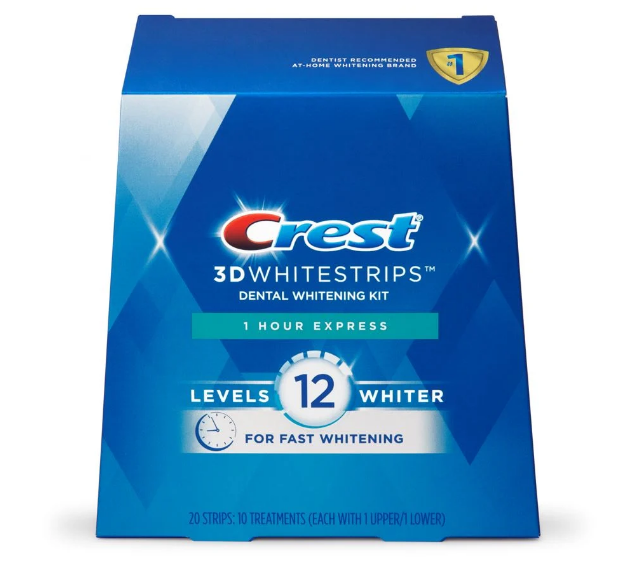 Miếng dán trắng răng Crest 3D Whitestrips Mỹ Hộp 20 miếng