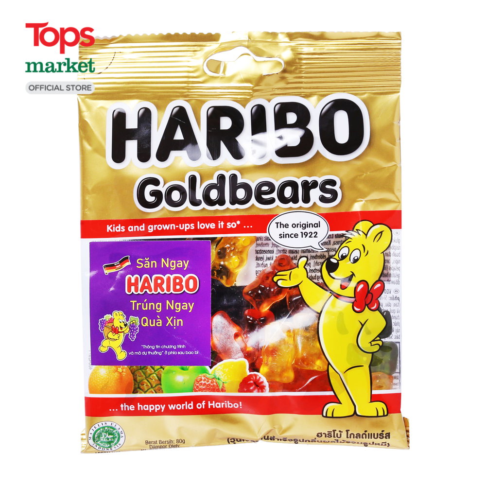 Kẹo Dẻo Haribo Goldbears 80G - Siêu Thị Tops Market